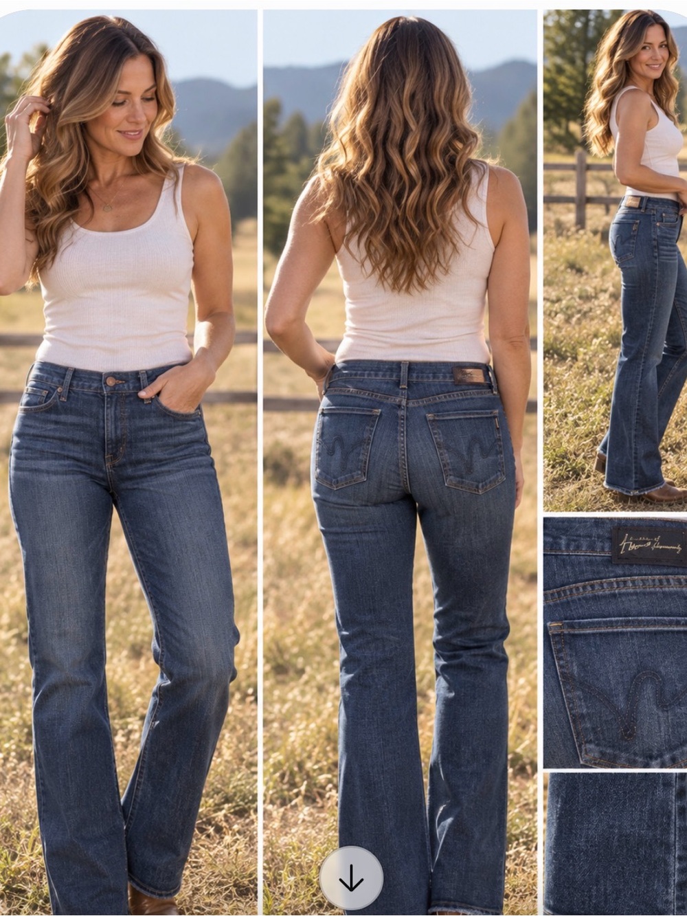 Citizens of Humanity Amber #263 Jeans Womens 31 Low Rise Bootcut Stretch USA